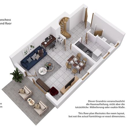 Moderne Maisonette Mit Garten Unterschleissheim Luaran gambar