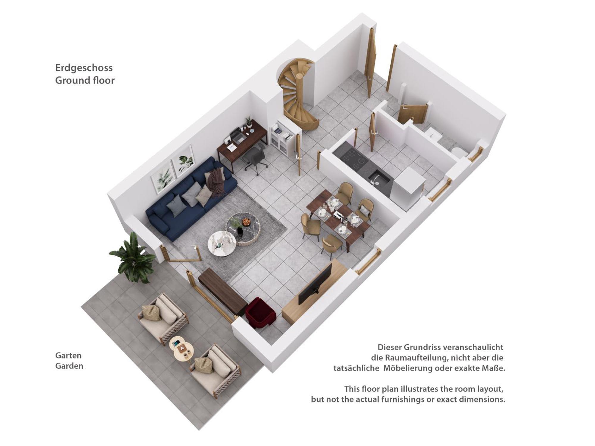 Moderne Maisonette Mit Garten Unterschleissheim Luaran gambar