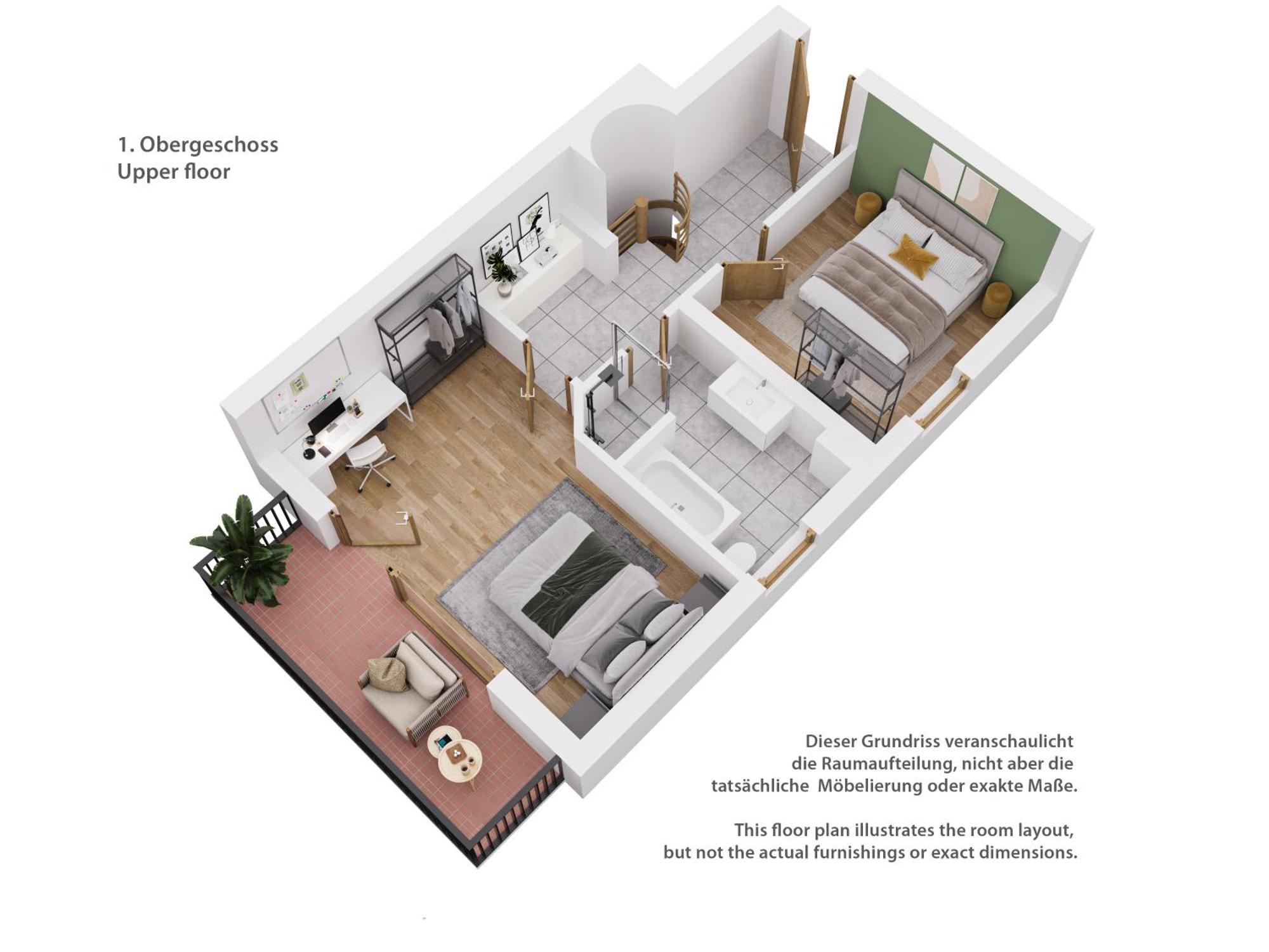 Moderne Maisonette Mit Garten Unterschleissheim Luaran gambar