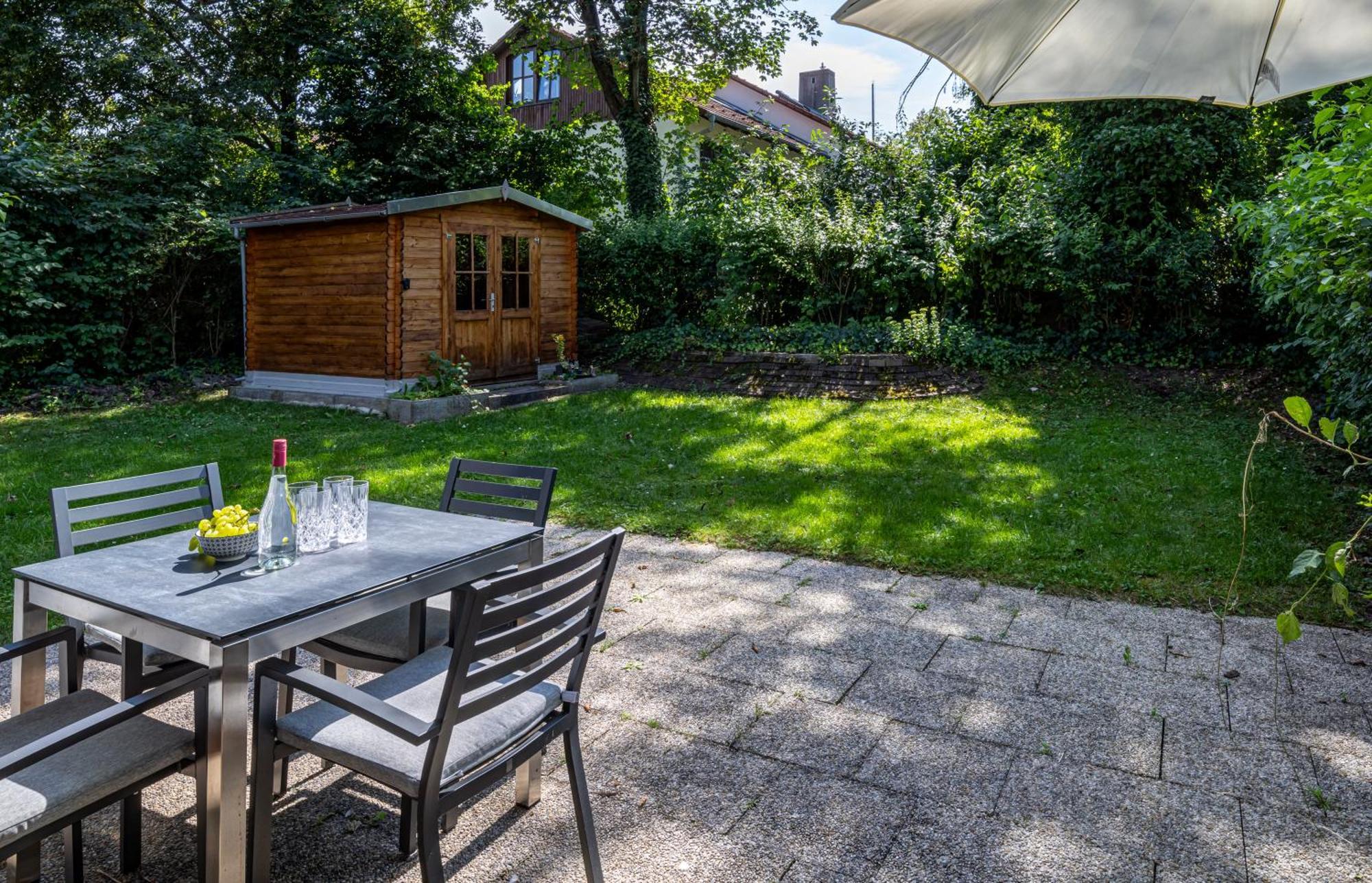 Moderne Maisonette Mit Garten Unterschleissheim Luaran gambar